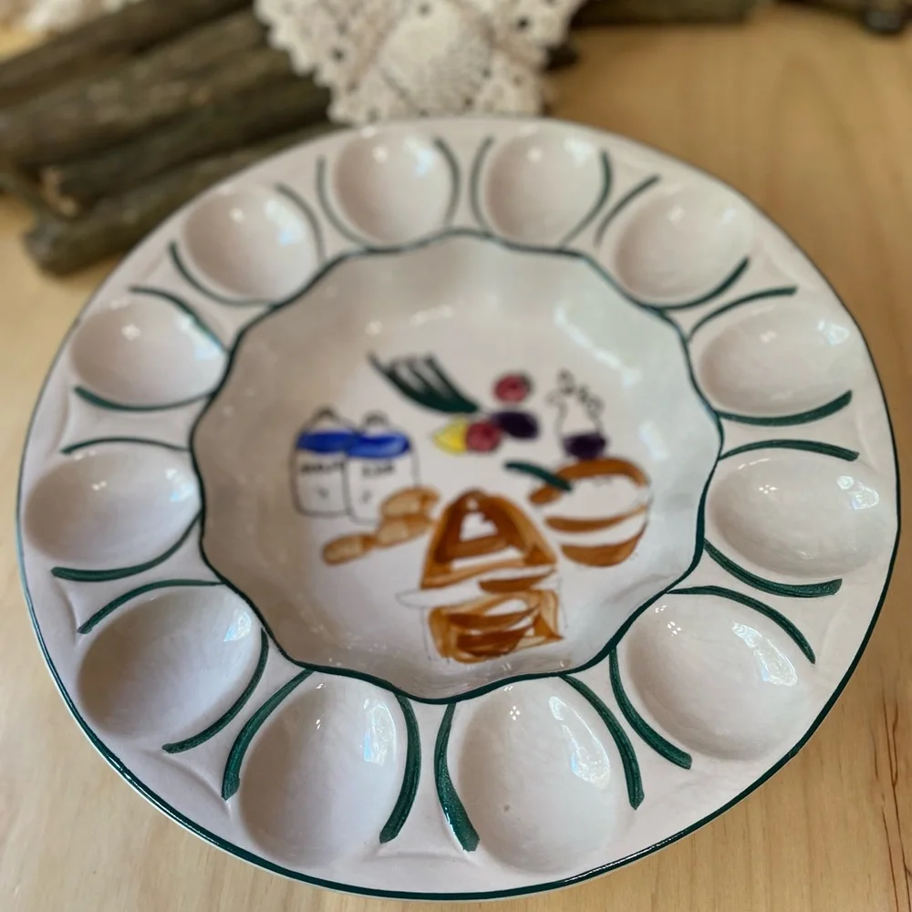 Decorative Ceramic Egg Plate
